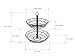 Surpahs 2-Tier Countertop Fruit Basket Stand