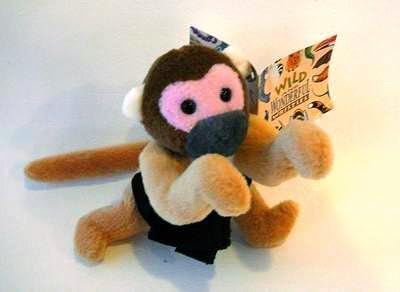Wild &amp; Wonderful Wristies Stuffed Squirrel Monkey Bracelet