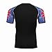 Fanii Quare Men's Lightweight Short Sleeve Cool Dry Rashguards Compression Sports Workout T-Shirt Black 32 M