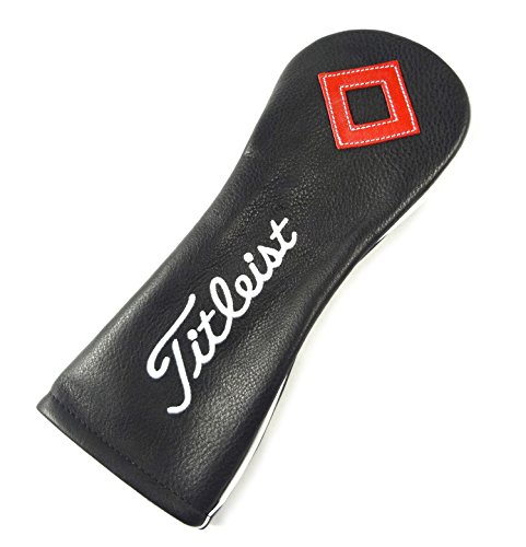 Titleist 2015 Leather Fairway Head Cover Black/White/Red TA5ACLHCF