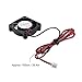 Anet Brushless DC Cooling Fan for 3D Printer Hot End, 2 Packs 40mm x 40mm x 10mm 4010 12V 2 Pin 3D Printer Fans Black