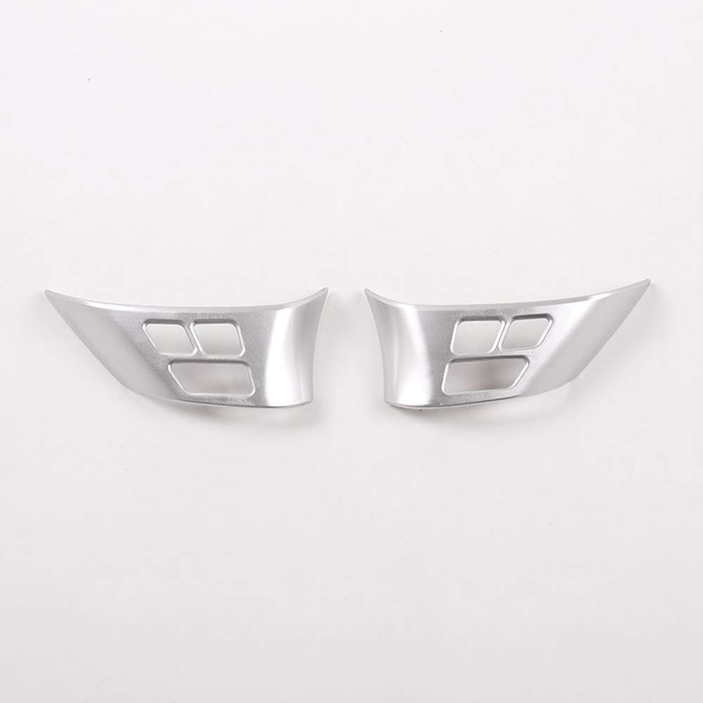 DIYUCAR For X1 E84 2010-2013 ABS Chrome Car Steering Wheel Button Frame For E90 E92 3 Series 2005-2012 Accessories