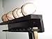 Wood Baseball Mini Bat Storage Rack up to 11 Mini Bats and 4 Balls Black