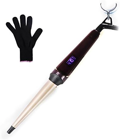 COUSINEE Ceramic Tapered LCD Display Hair Wand Curler Plating Phnom Penh Hair Stick