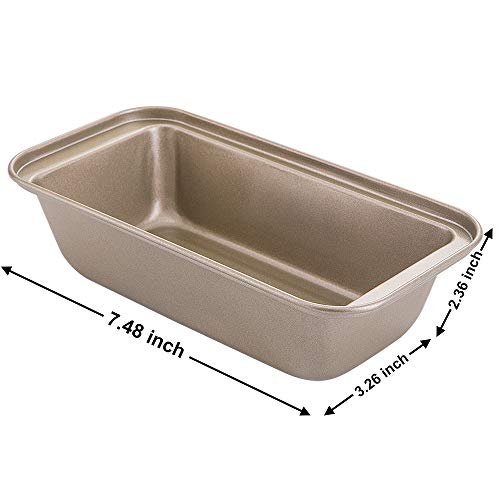 E-Gtong Nonstick Bakeware Set, 6-Piece Toaster Oven Baking Pan Set with Nonstick Coating, Includes Large Baking Sheet, Round Baking Pan, Loaf Pan, Round Cake Pan, 6-Cup Mini Muffin Pans-Easy to Clean