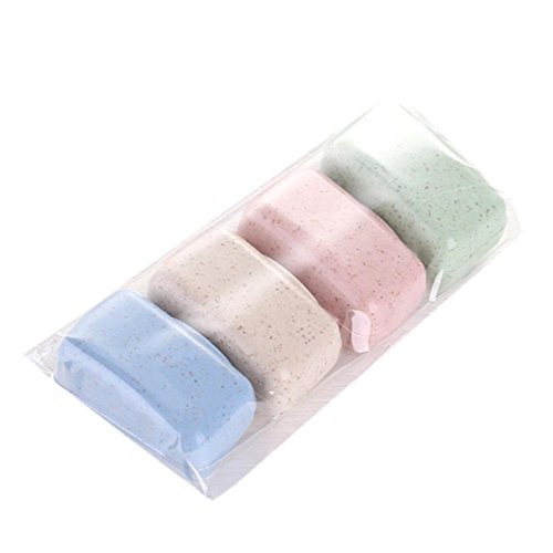 Yeefant 4 PCS Set Portable Travel Toothbrush Cover Wash Brush Cap Case Box|Keep Your Toothbrush Cleaning and Dry(Random Color)