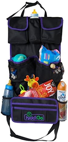 Back Seat Car Organizer - Large, Eco-Friendly Kids Backseat Organizer w/ Straps &amp; Extra Pockets Hold More Items, Keep Your Cars Clean - Universal Fit &amp; Durable