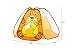 Kids Indoor Outdoor Childrens Pop Up Play Tents of Six-sided with Cartoon Lion Pattern - 32.7(H) x 59(W) x 54.7(D) Inch