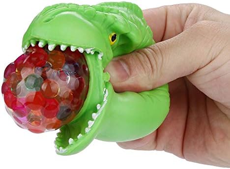 Clearance !!! KUDICO Stress Reliever Toys Dinosaur Bubble Ball Spongy Bead Rainbow Ball Toy Squeeze Toy Lovely Present for Children Kids Boys Girls