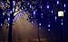 Alkbo Blue Color Meteor Shower Rain Lights Waterproof String for Wedding Party Christmas Xmas Decoration Tree Party Garden Xmas String Light Outdoor 8 Tube