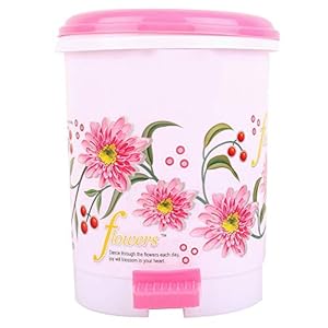 Kuber Industries Virgin Plastic Small Mini Desk Dustbin (Pink)-CTKTC04044