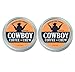 Cowboy Coffee Chew (Pack of 2) Quit Chewing Tin Can Non Tobacco Nicotine Smokeless Alternative to Dip Snuff Snus Leaf