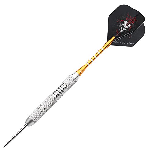 ROSE KULI Steel Tip Darts 24 Grams Brass Barrels Stainless Needle with Different Style Flights - Thumbnail 4