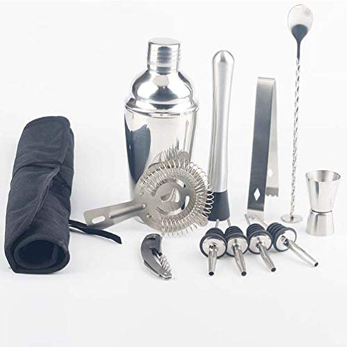 UPKOCH 12 Stück Cocktail Set Edelstahl Cocktail Mixer Cocktail Zubehör mit Tasche für Bar Party Zuhause Reisen – Bild 8