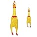 Joylive Screaming Yellow Rubber Chicken Pet Dog Toy Squeak Squeaker Chew Toy Gift 17CM