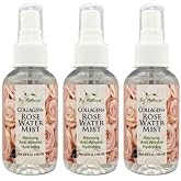 By Natures Collagen + Rose Water Mist Travel Size 3.4 oz (Pack of 3)
