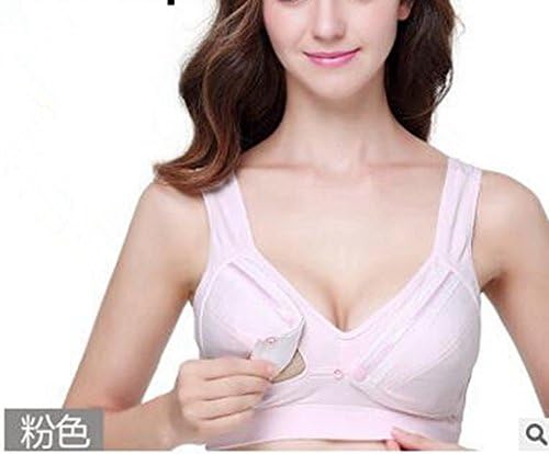 Maternity Bra Pregnant Women Gestante Breastfeeding Nursing Bra pink 42