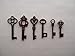 48PCS Antique Mini Collection Skeleton Keys (Copper)