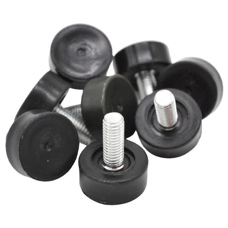 Photo 1 of 8 Pack 3/8" Wire Shelving Rack Thread Leveling Feet Bolt, Furniture Adjustable Leg for Chair Stool Table Cabinet Cupboard Couch Desk Sofa