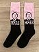 Balanced Co. That's What She Said Dress Socks Michael Scott Funny Crazy Casual Cotton Crew (Pink)
