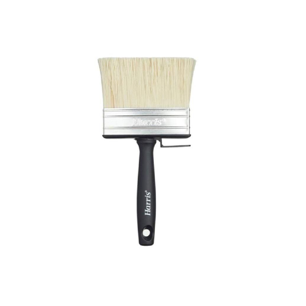 Harris Essentials All-Purpose Large Flat Block Paint Brush, for Brick, Decking, Fence, PVA, Cleaning and Treating 4"