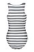 Inorin Women’s Sexy High Waist Gray Stripe Printed One Piece Swimsuits Beach Wear