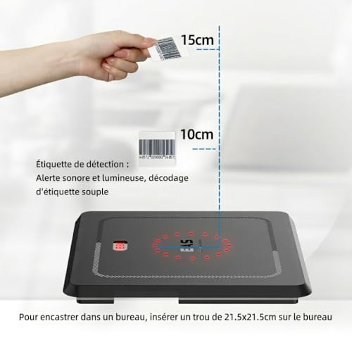 Desactivador EAS 8.2 MHz para equipos antirrobo – Máquina de desactivación compatible Checkpoint para etiquetas de seguridad en la tienda