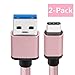 Samsung Galaxy S8 Charger Cable, BeneStellar 2-Pack 5ft / 1.5m USB 3.1 Type C Nylon Braided Cord for Samsung Galaxy S9 / Note 8 / S8 / S8 Plus, LG V20, Nintendo Switch, Google Pixel and More (Pink)