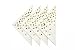 paper napkins disposable party napkins eco friendly and recyclable gold dot white napkin 50 x 3 ply luncheon 6.5 x 6.5 inch