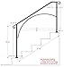 Iron X Handrail Arch #4 Fits 4 or 5 Steps