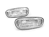 REVi MotorWerks Crystal Look Chrome Clear Bumper Side Marker Lights by DEPO for 1995-2001 Subaru Classic Impreza