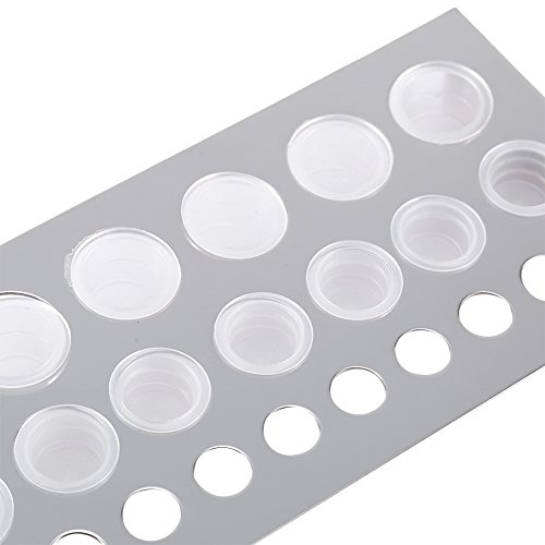 Tattoo Ink Cap Cup Medium Large Plastic Microblading Ink Pigment Cups Accessories for Tattoo Supplies 100Pcs/Set(M) - Thumbnail 6