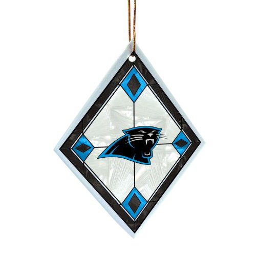 NFL Carolina Panthers Art Glass Ornament