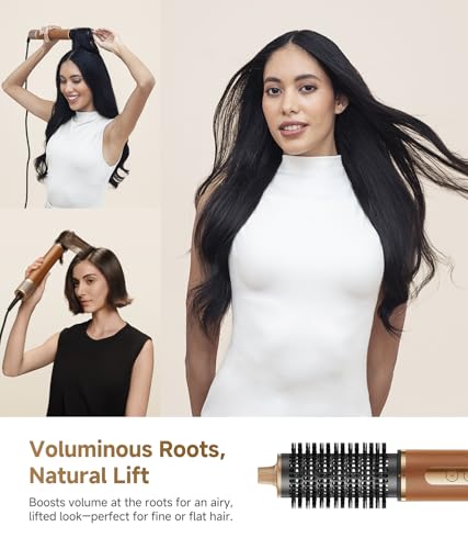 DREAME AirStyle Pro 7-in-1 Hair Styler & High Speed Dryer | Snap-on Attachments for Curling, Smoothing, Volumizing | Fast Drying, Frizz Control, Cool Shot | Luxury Leather Package, 120V Voltage