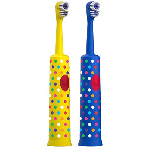 Amazon Brand - Solimo Kids Battery Powered Toothbrush, 2 Count - //medicalbooks.filipinodoctors.org