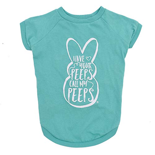 Peeps for Pets Call My Peeps Dog T Shirt | Teal Blue Dog Shirt- Officially Lice…