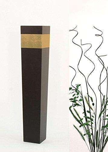 Green Floral Crafts 30 Tapered Tall Black Floor Vase Gold