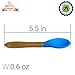 SAFE Baby Feeding Spoons [ORGANIC] 4 Color Pack Makes Mealtime Fun - Silicone Bowl and Easy Grip Bamboo Handle (BPA Free)