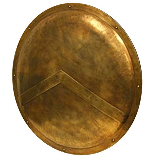 "300" Spartan Shield Full Size Replica 36" - Official Replica - Brass Antiqued - Image 2