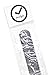 ArtStyle Watch Band with Colorful Nylon Material Strap and Heavy Duty Brushed Buckle (Black, 22mm)
