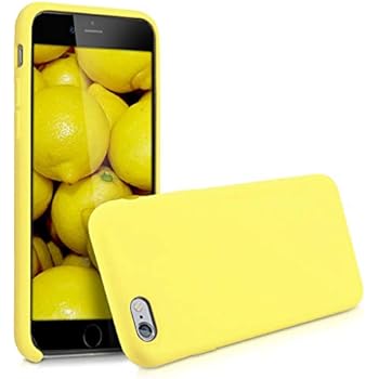 kwmobile TPU Silicone Case for Apple iPhone 6 / 6S - Soft Flexible Rubber Protective Cover - Pastel Yellow