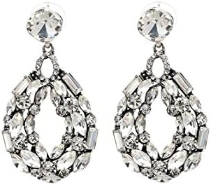 High-end alloy based Vintage Chic Party-Wear Jhumkas (Bali Bohemia Drop Dangle) Earrings For Women (Clear)