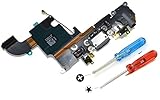 Iphone 6S Dock Connector USB Charging Port Flexcable Rosegold Microphone Audiojack Antenna Vibration and Loudspeaker Connector already installed incl. 2 x screwdriver for easy installation by MMOBIEL