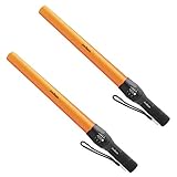 2 Pack 15 inch Safety Traffic Wand Baton Light LED Flashlight Power by 3 X AAA Battery(Not Included)
