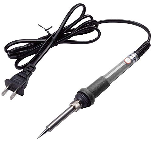 GLE2016 Electric Soldering Iron Kit 60W Adjustable Temperature Welding Soldering Iron with 5pcs Different Tips, 1 Solder Wire 1.0mm Dia. (Soldering Irons)