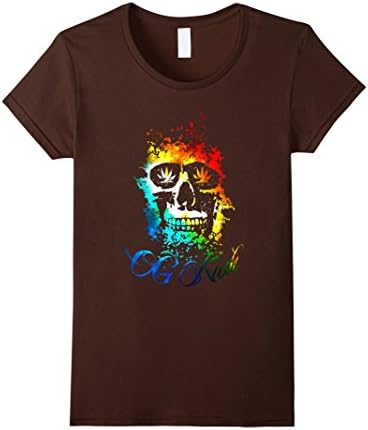 Womens OG kush skull Small Brown