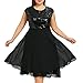Panfinggin Womens Sequin Dress Plus Size Sexy Party Cocktail Formal Prom Round Neck Summer Sleeveless Dresses, XL-XXXXXL