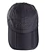 Sumolux Men Women Outdoor Rain Sun Hat Waterproof Quick-Drying Long Brim Collapsible Portable Hat Gray