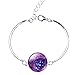 JIAYIQI Women Shiny Starry Sky Crescent Luna Crystal Gemstone Stud Earrings Bracelet Bangle Pendant Necklace
