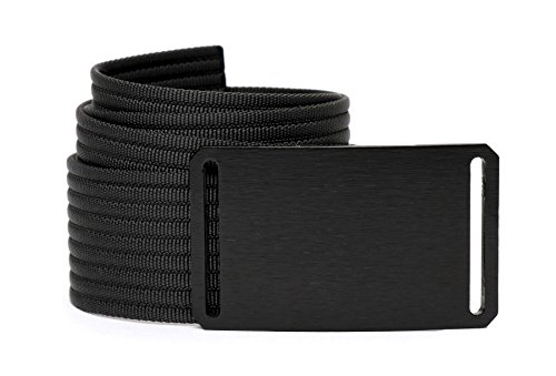 Grip6 Adjustable No Holes Men's Belt (34, Ninja)
